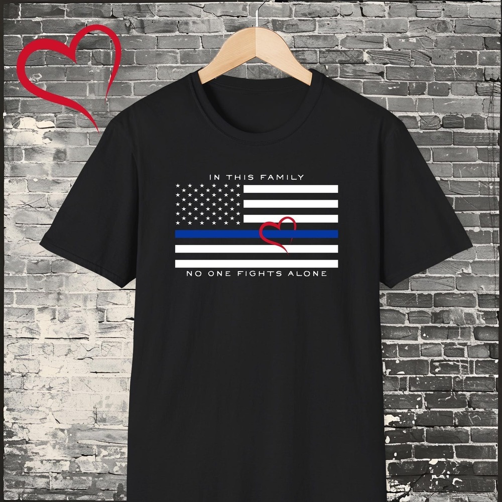 Thin Blue Line Heart T-Shirt